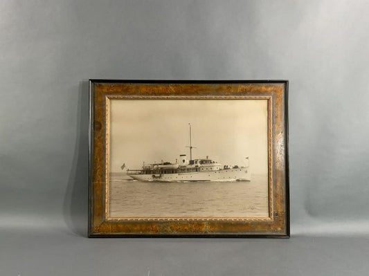 Framed Edwin Levick Photo Of Yacht Caritas - Lannan Gallery