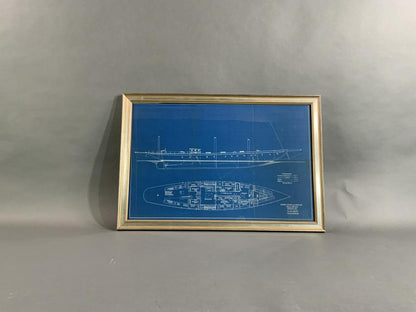 Rare Yachting Blueprint By Hoyt - Lannan Gallery