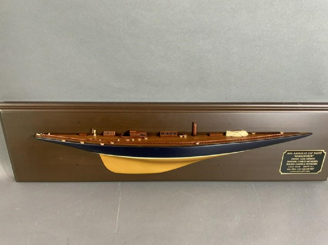 Fine Half Model Of Yacht Endeavour - Lannan Gallery