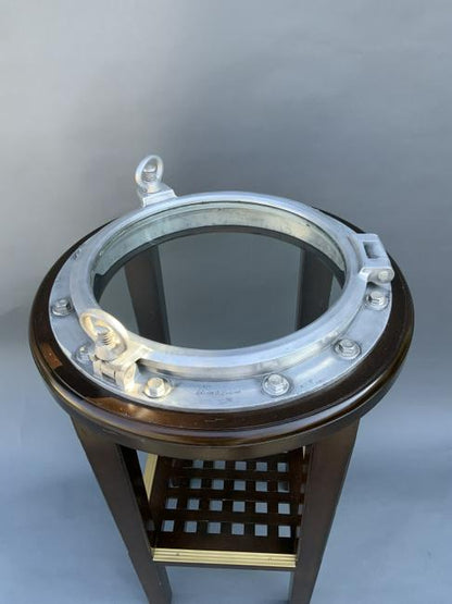 Aluminum Ship's Porthole Table - Lannan Gallery
