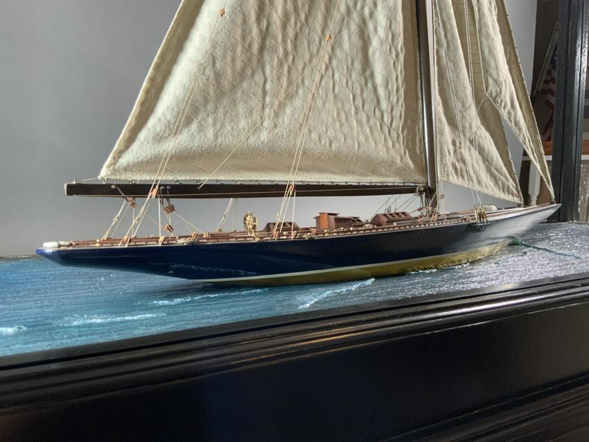Diorama With America's Cup Yacht Endeavour - Lannan Gallery