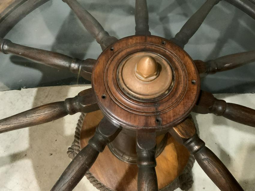 Ship's Wheel Table - Lannan Gallery