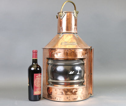 Solid Copper Ship's Lantern - Lannan Gallery