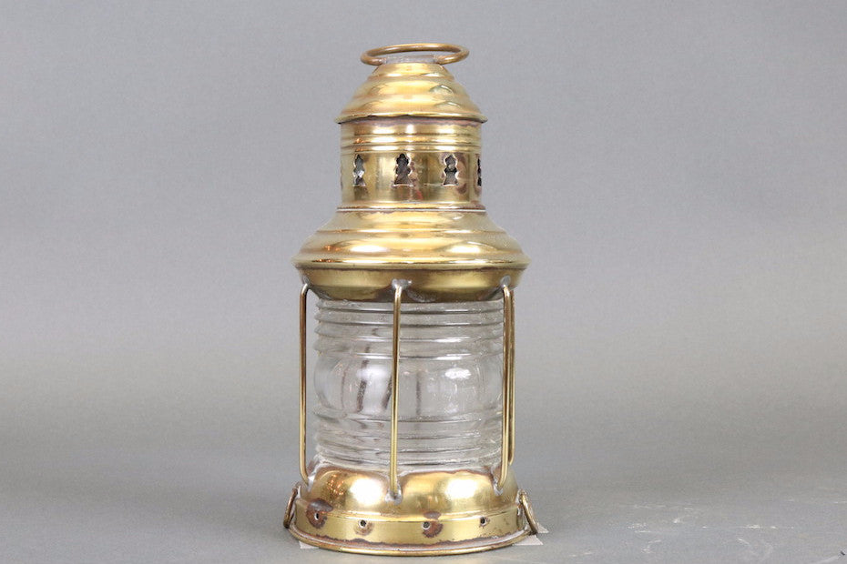 Solid Brass Boat Lantern - Lannan Gallery