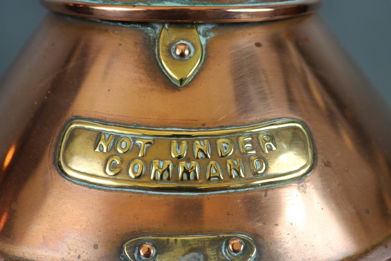 Solid Copper Not Under Command Lantern - Lannan Gallery