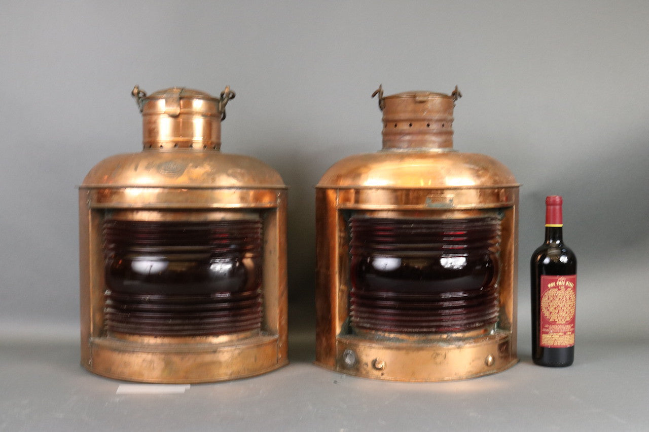 Two Copper Port Lanterns - Lannan Gallery