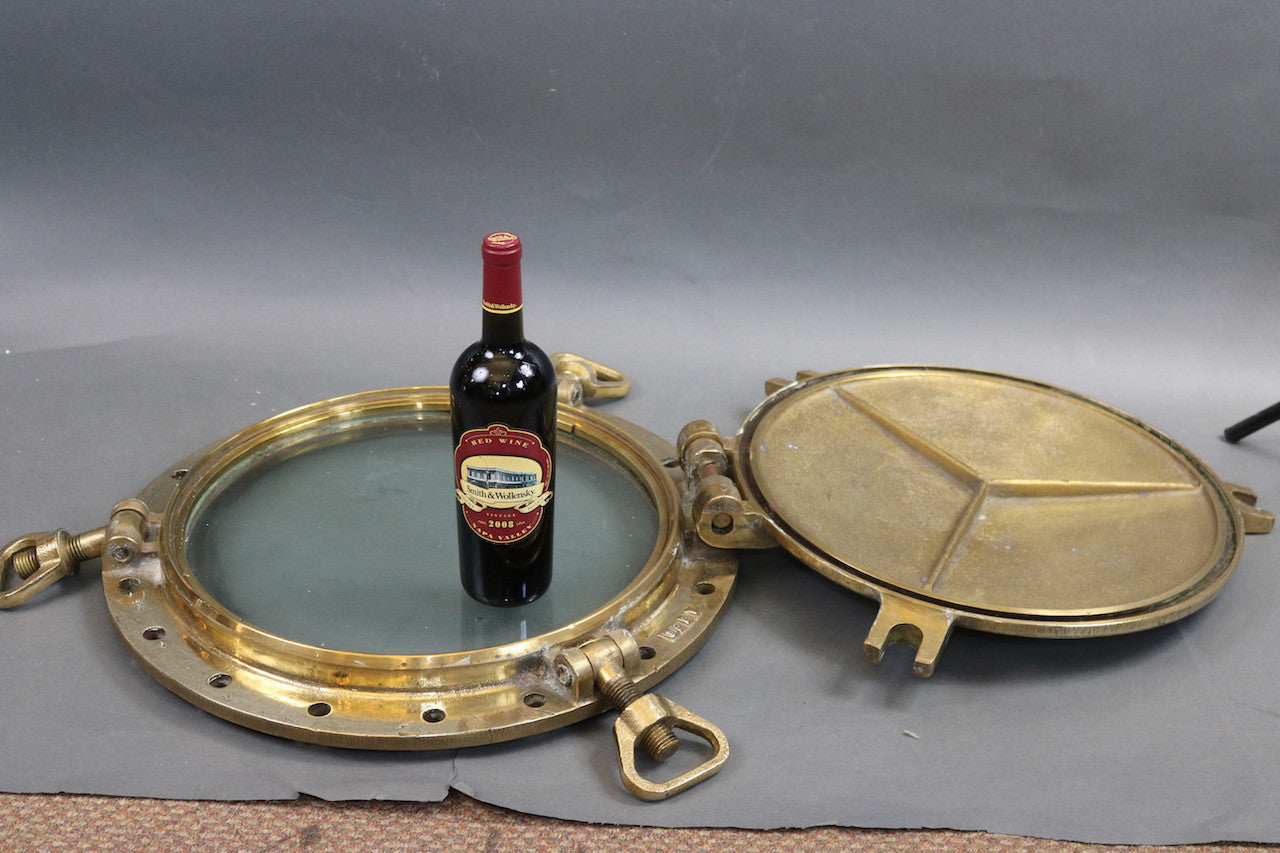 Solid Brass Ship's Porthole - Lannan Gallery