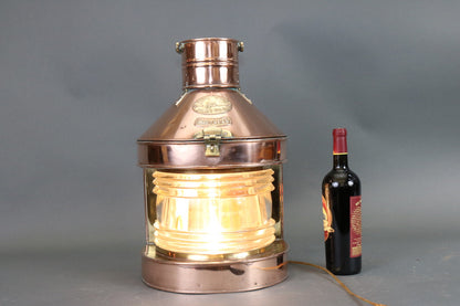 Polished Copper Masthead Ship's Lantern by Tung Woo - Lannan Gallery