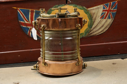 Brass and Copper Anchor Lantern - Lannan Gallery
