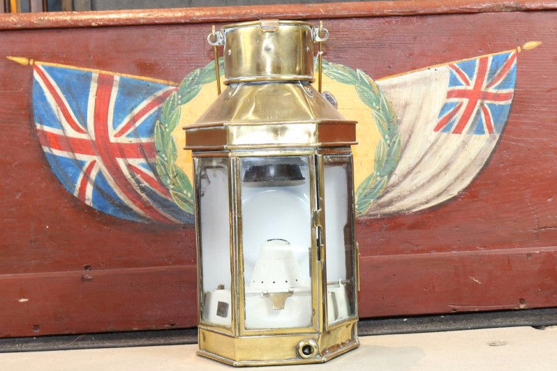 Brass Cabin Lantern by Griffth & Sons - Lannan Gallery