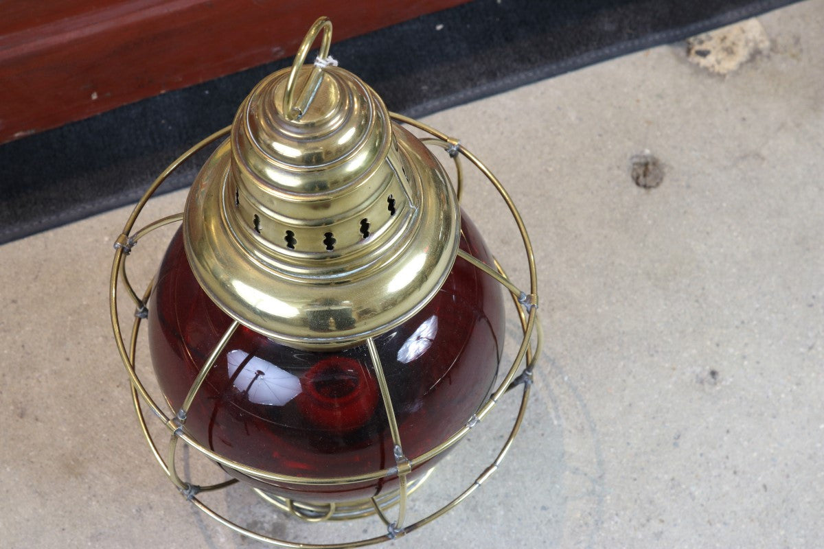 Solid Brass Perko Onion Lamp - Lannan Gallery