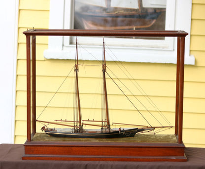Early Schooner Model Diorama- Florence of Providence - Lannan Gallery