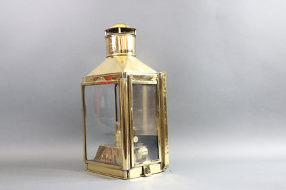 Solid Brass Ship Cabin Lantern - Lannan Gallery