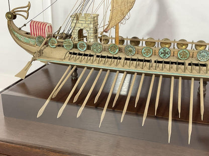 Ship Model Of A Roman Bireme - Lannan Gallery