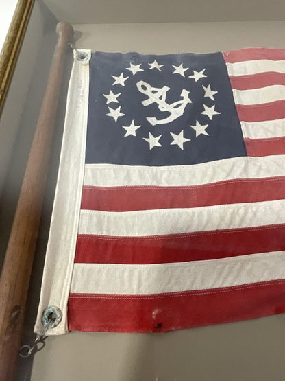 Yacht Ensign Flag In Shadow Box Frame - Lannan Gallery