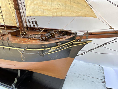 Ship Model Of A Topsail Schooner 8Ft. - Lannan Gallery