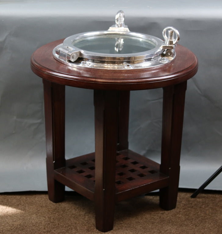 Side Table | Porthole Top - Lannan Gallery