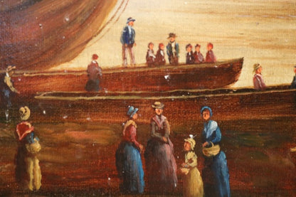 English Ship of the Line Painting - Lannan Gallery