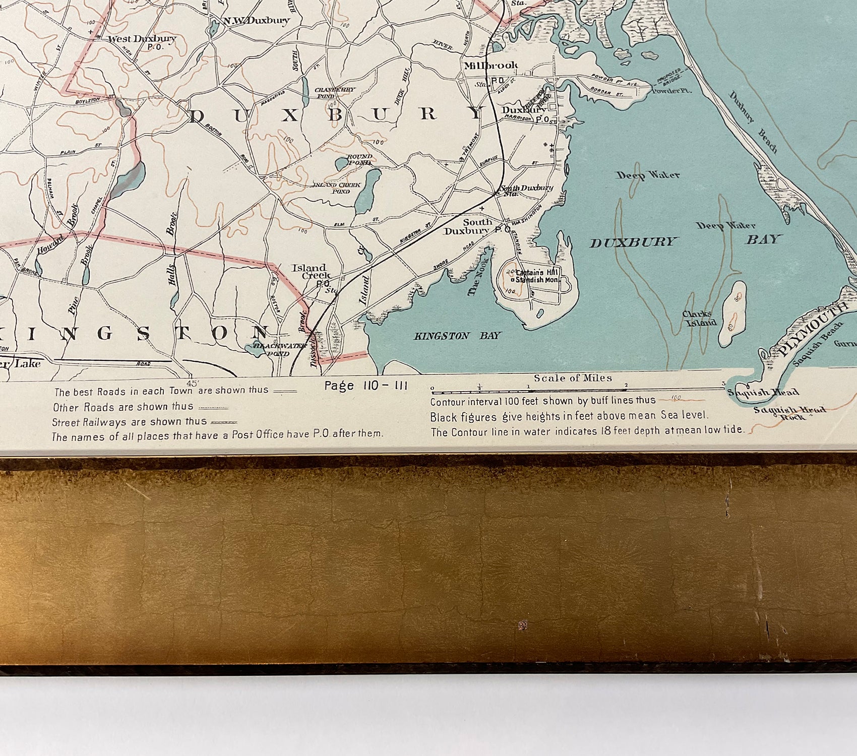 1891 Map Of South Shore Of Boston - Lannan Gallery