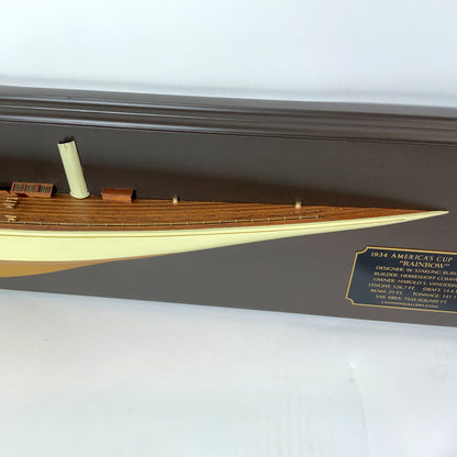 1934 Americas Cup Yacht Rainbow Half Model - Lannan Gallery