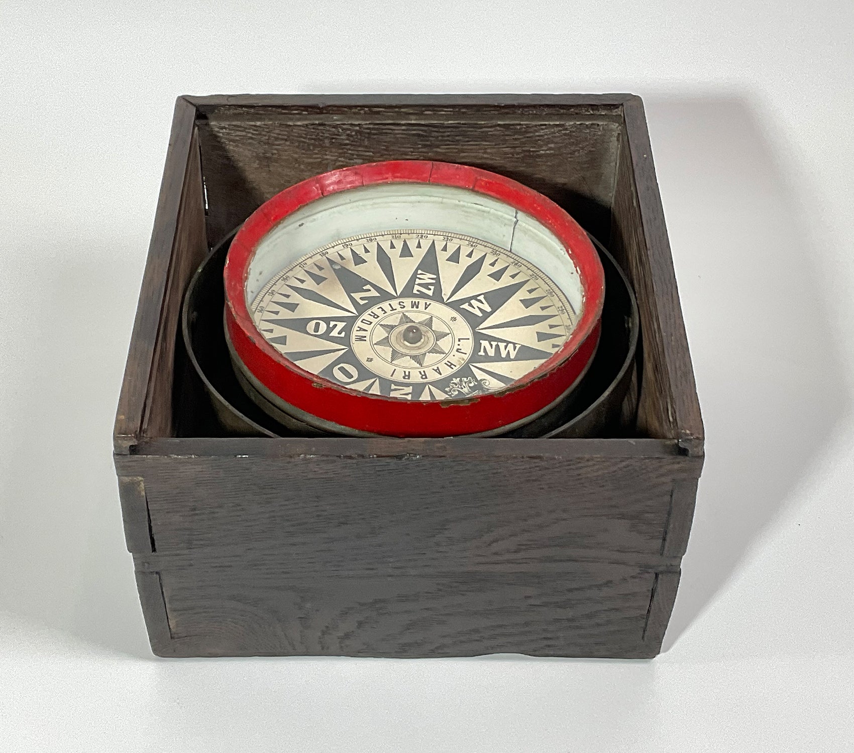 Compass First Model Antique Nautical Compass With Box