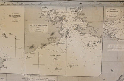 Original Imray Chart of the Coast of Brazil - Lannan Gallery