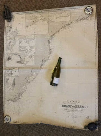 Original Imray Chart of the Coast of Brazil - Lannan Gallery
