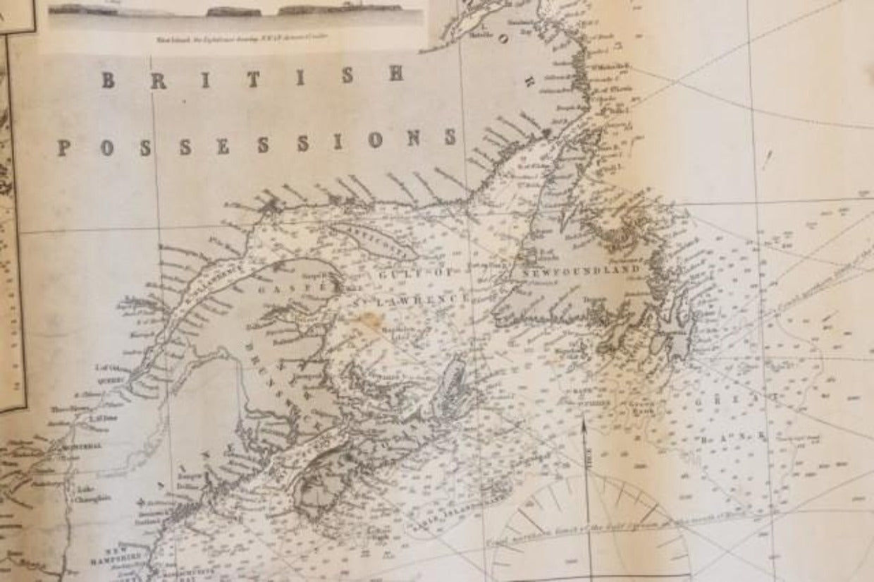 Original Imray & Son Chart of North Atlantic, 1876 - Lannan Gallery