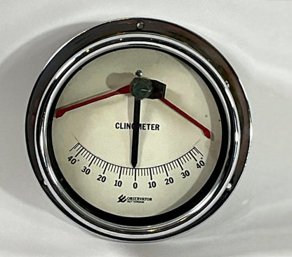 Ships Clinometer  in Chrome Case - Lannan Gallery