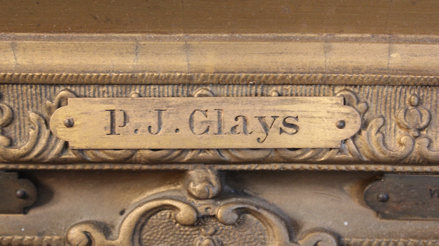 Oil on Canvas by P.J. Clays, Gift to J.P. Morgan, 1897 - Lannan Gallery