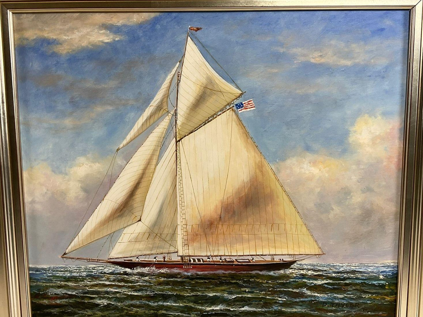 Yacht Painting by D Tayler - Lannan Gallery