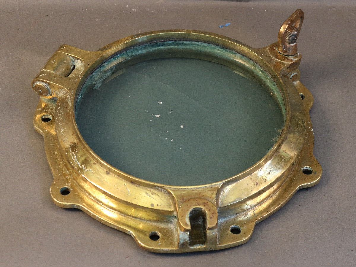 Large Brass Porthole - Lannan Gallery