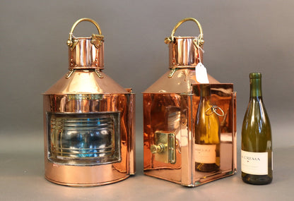 Pair of Copper Bow Lights - Lannan Gallery
