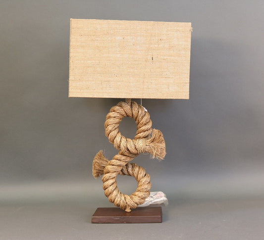 Authentic Rope Table Lamp - Lannan Gallery