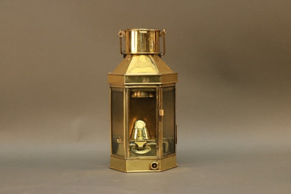 Solid Brass Bulpitt Yacht Lantern - Lannan Gallery