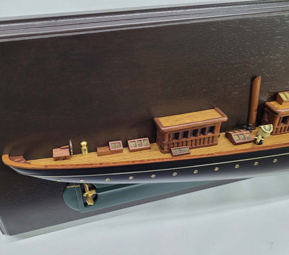Elegant Half Model of the Steam Yacht Corsair - Lannan Gallery