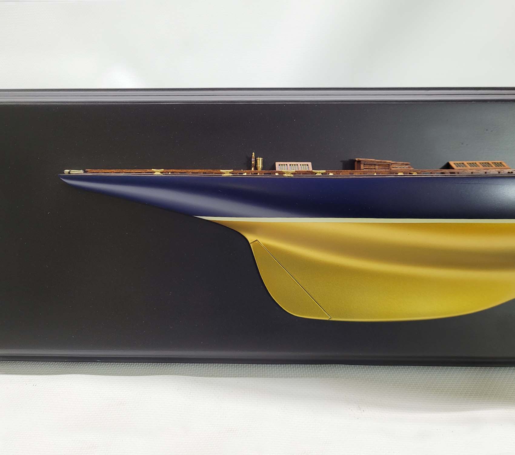 Half Model of the Yacht Endeavor - Gold - Lannan Gallery