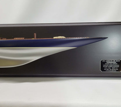 Half Model of the Yacht Endeavor - Silver - Lannan Gallery