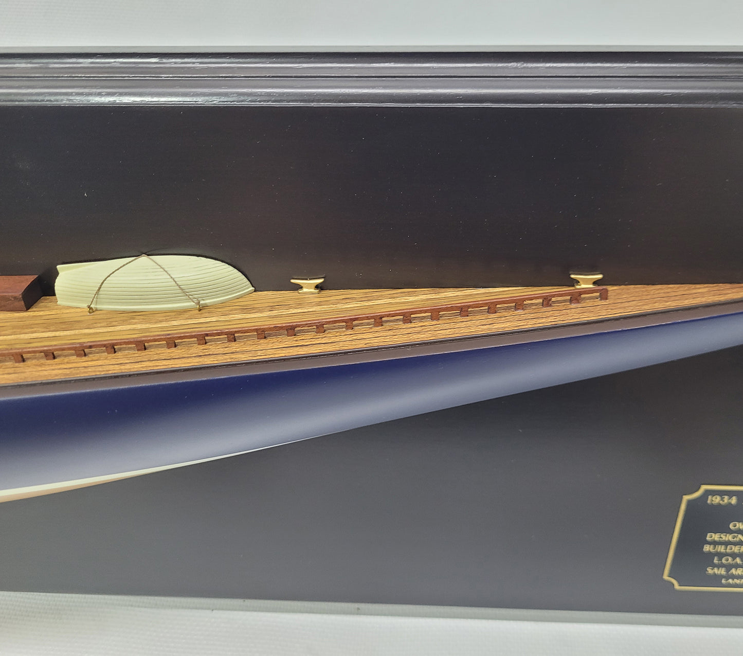 Half Model of the J Class Yacht Endeavor - Gold - Lannan Gallery