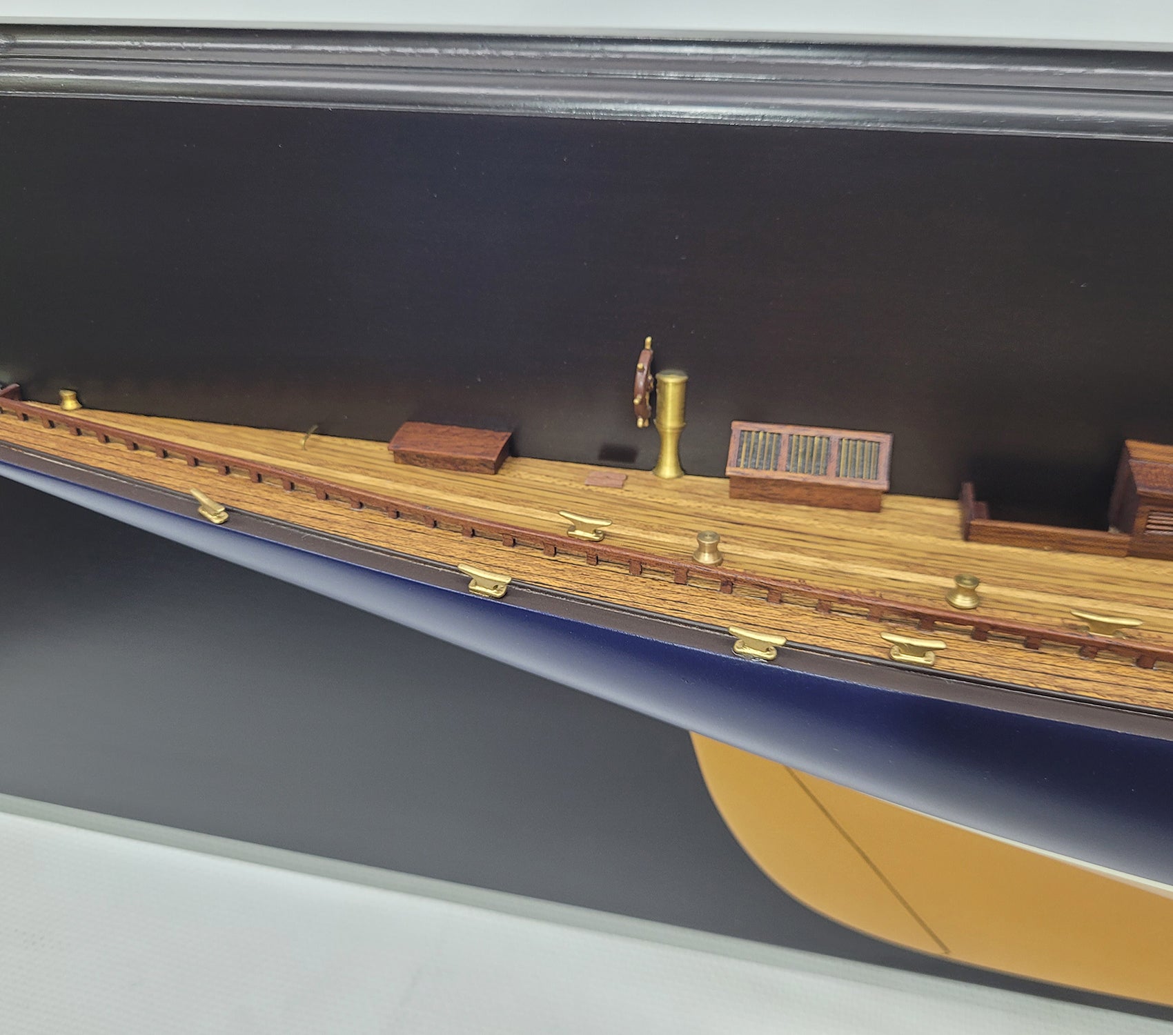 Half Model of the J Class Yacht Endeavor - Gold - Lannan Gallery