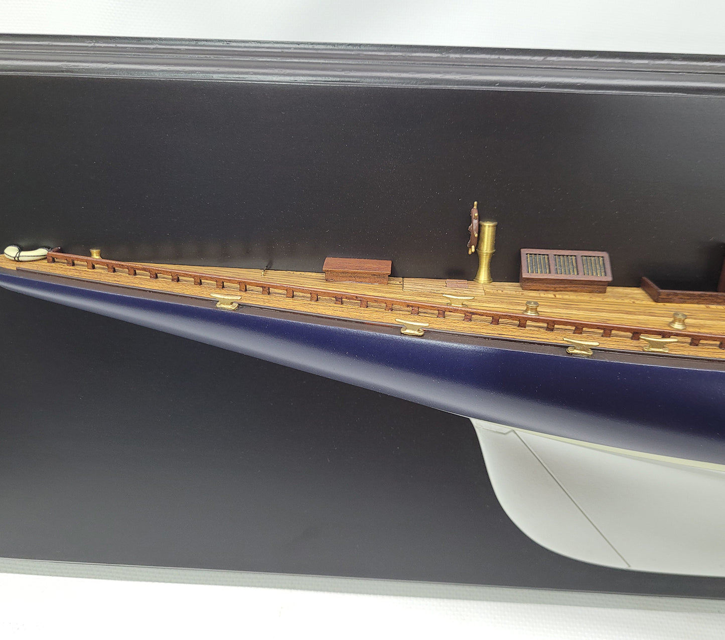 Half Model of the J Class Yacht Endeavor - Silver - Lannan Gallery