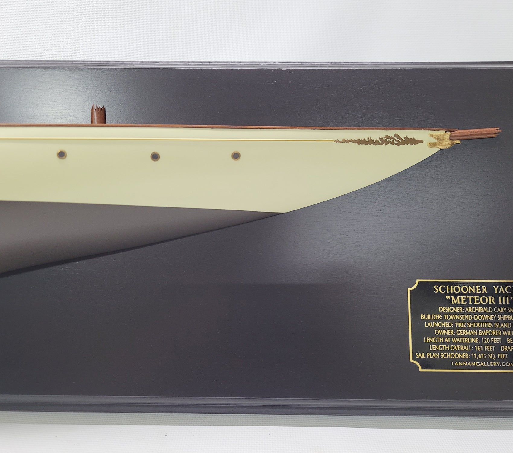 Fine Half Model of the Famous German Schooner Meteor III - Lannan Gallery
