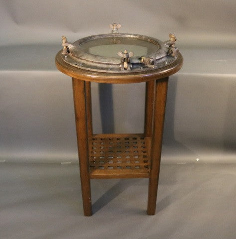 Heavy and Sturdy Bistro Ship's Porthole Table - Lannan Gallery
