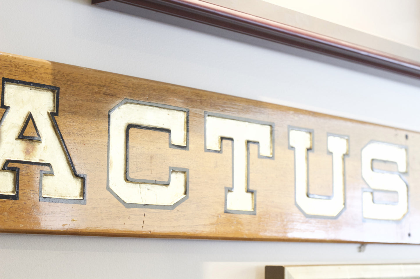 Yacht Actus Nameboard - Lannan Gallery