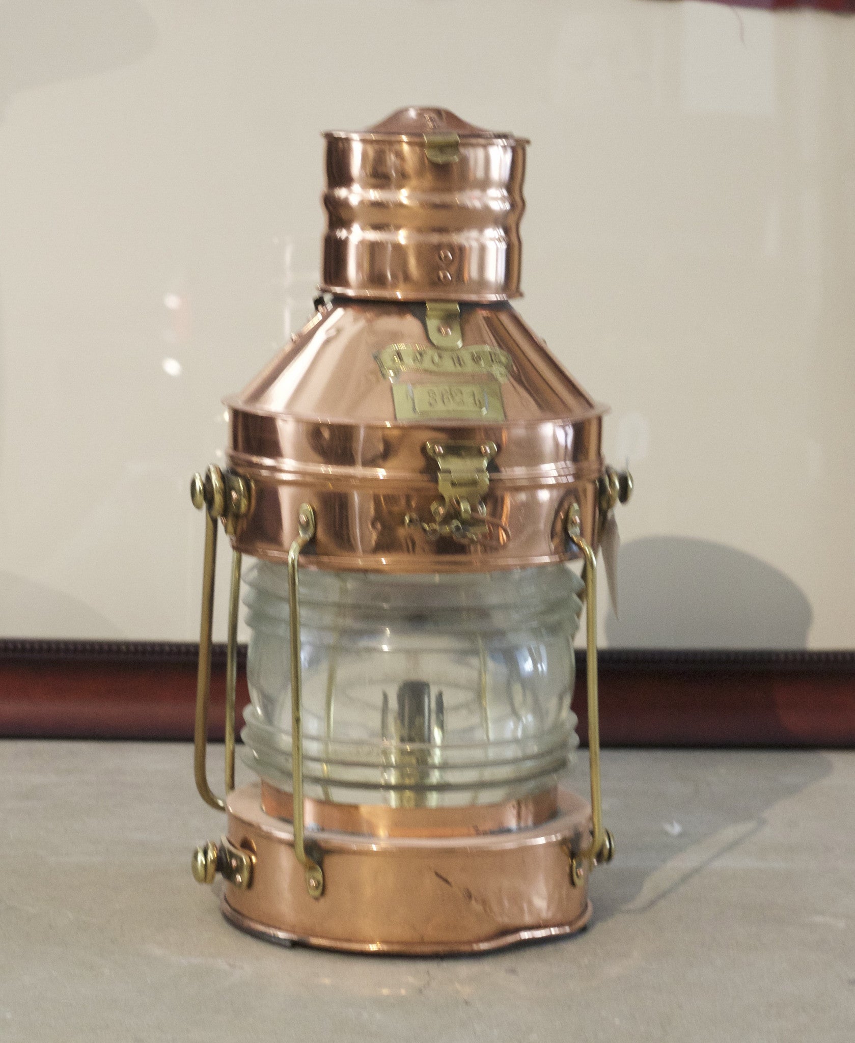 Copper & Brass Ship's Anchor Lantern by Meteorite - Lannan Gallery