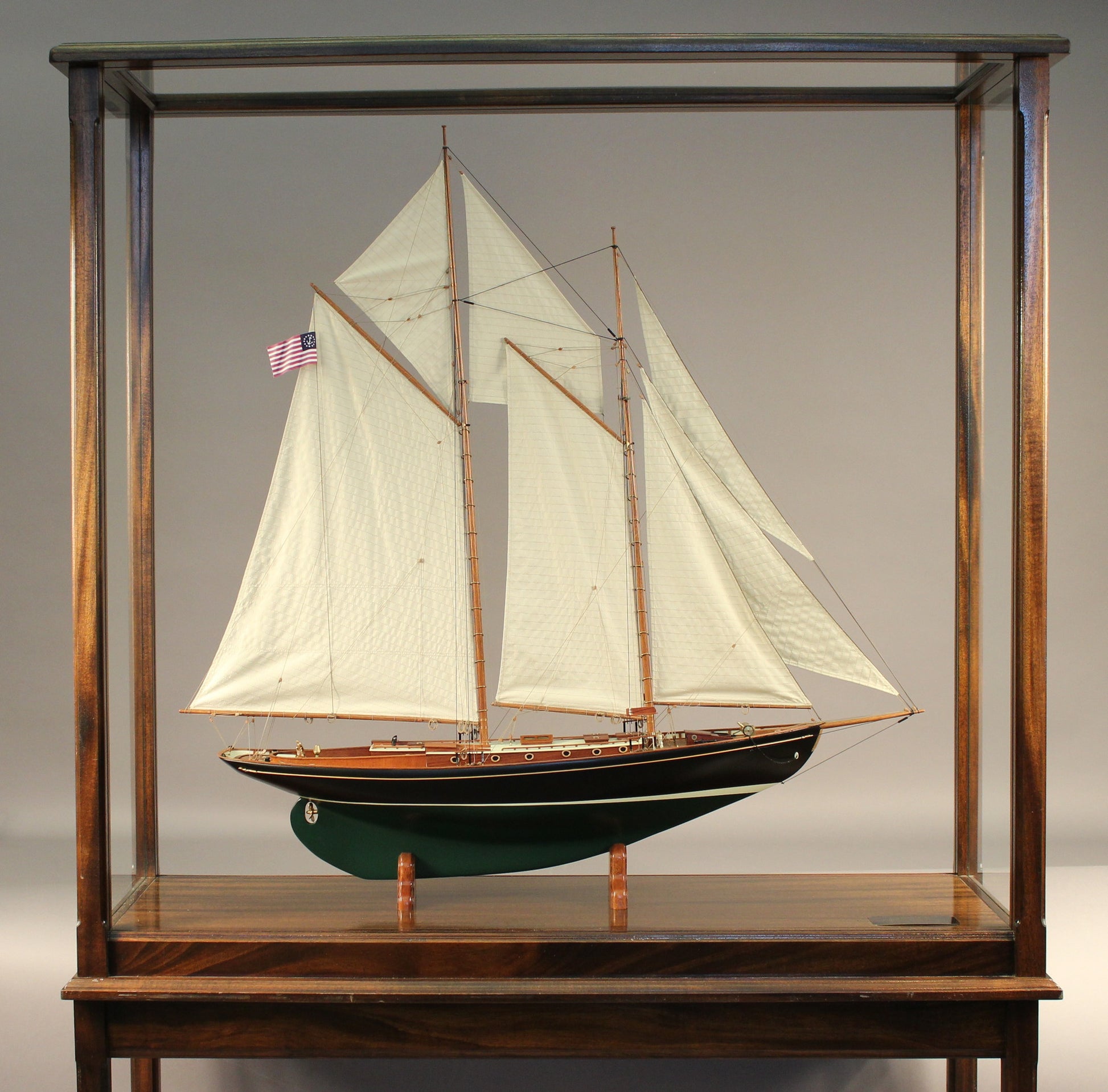 Malabar X | Naval Architect Alden Design | Display Case and Table - Lannan Gallery