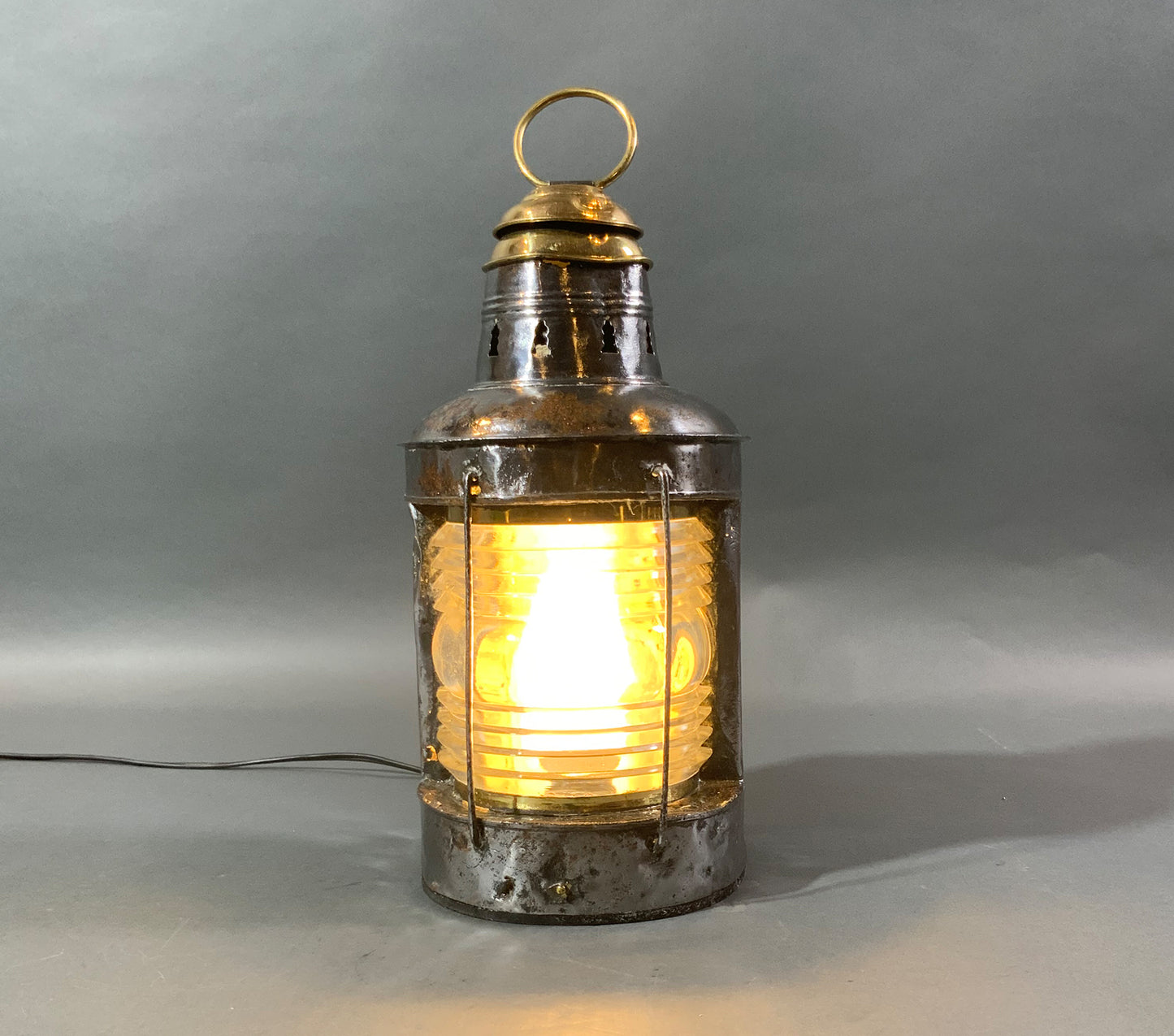 Rustic Steel Ships Masthead Lantern - Lannan Gallery