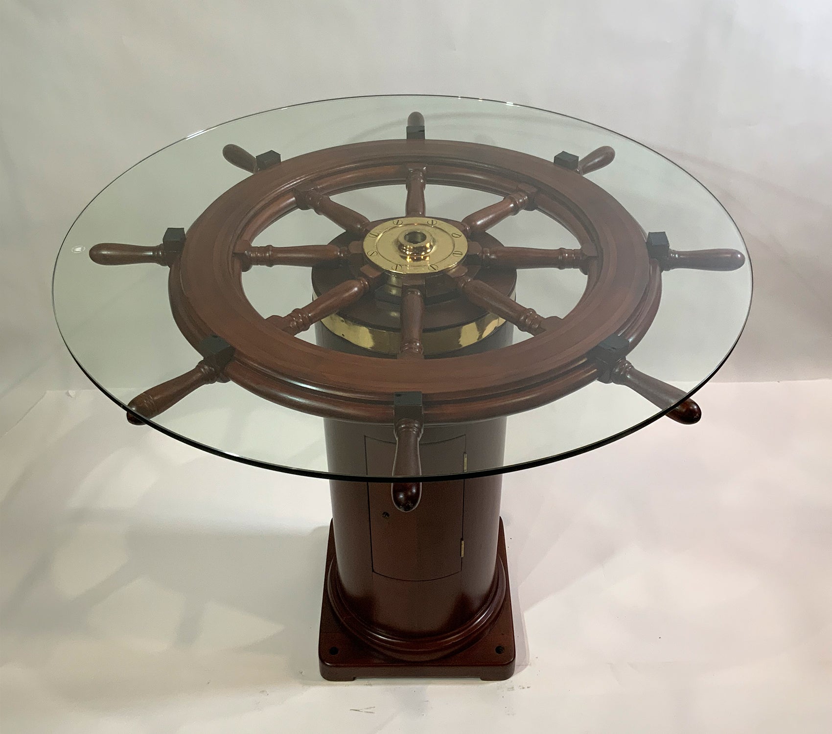Magnificent Ships Wheel Bistro Table - Lannan Gallery