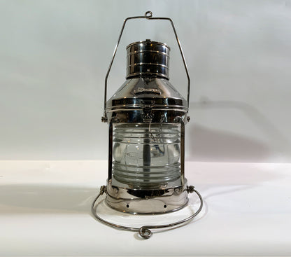 Chrome Anchor Lantern - Lannan Gallery