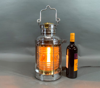 Ships Masthead Lantern with Polished Steel Case by National Marine - Lannan Gallery